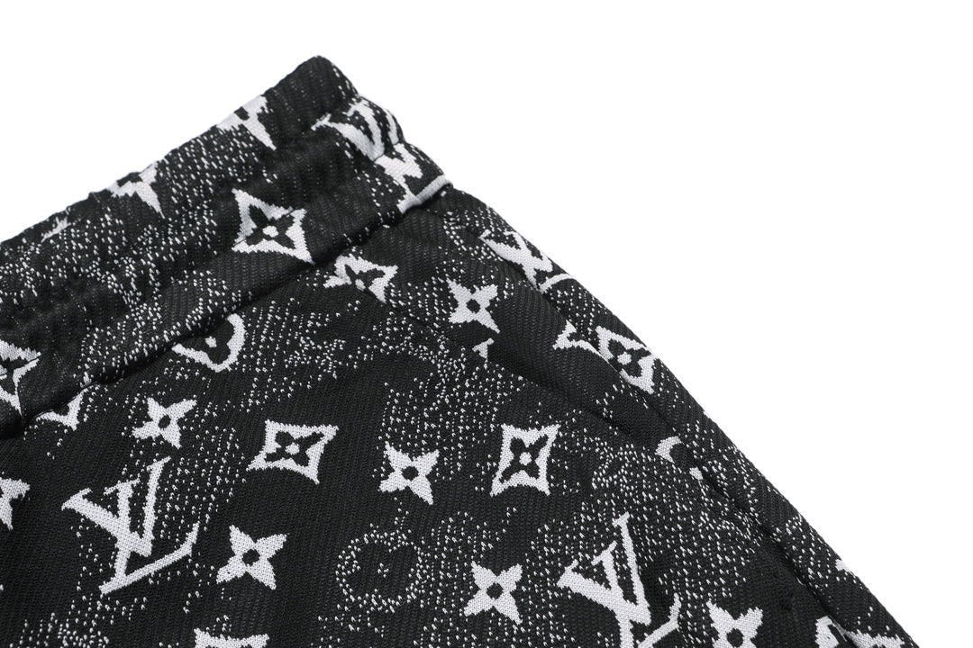 250325 New high fabric jacquard full print shorts