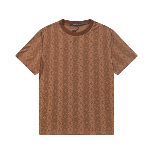 250404 New high-quality summer full-print T-shirt with dark patterns