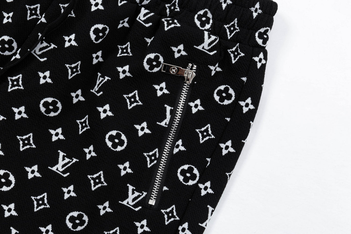 250408 New high-quality jacquard fabric full-print knitted shorts