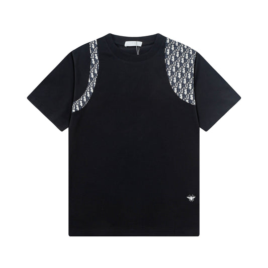 250408 New high-quality patchwork printed T-shirts