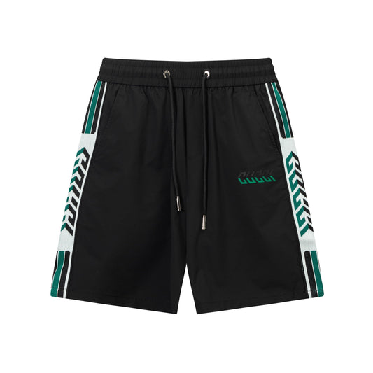 250408 New high-quality webbing patchwork embroidered shorts