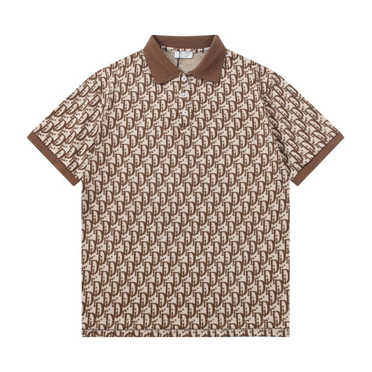 250604 The new high-quality full-body jacquard letter POLO