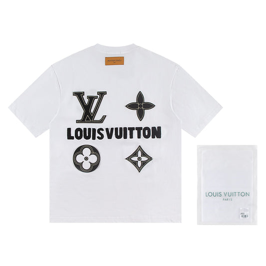 250604 New jacquard embroidery heavy work T-shirt