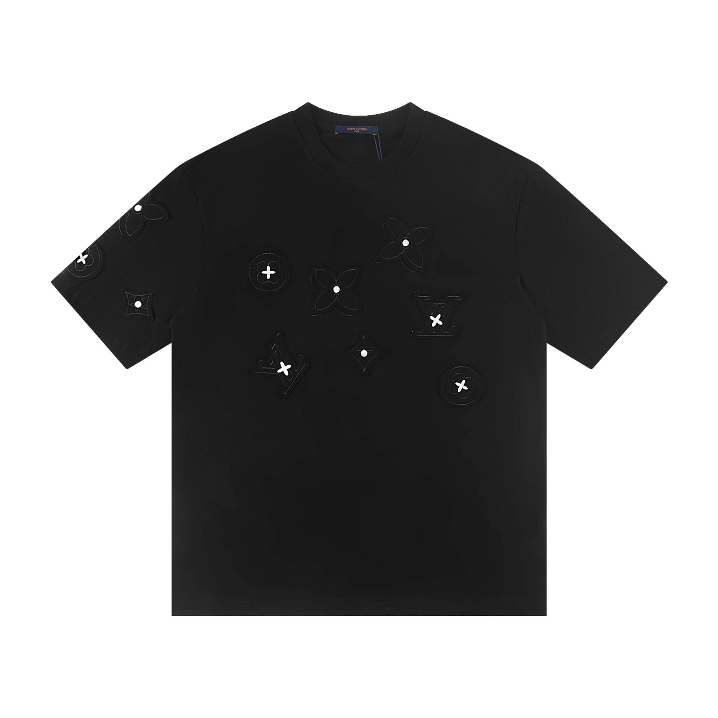 250614 New high-quality embroidered patch T-shirt