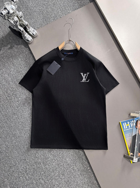 250614 New high-quality direct-spray gradient embroidery T-shirt