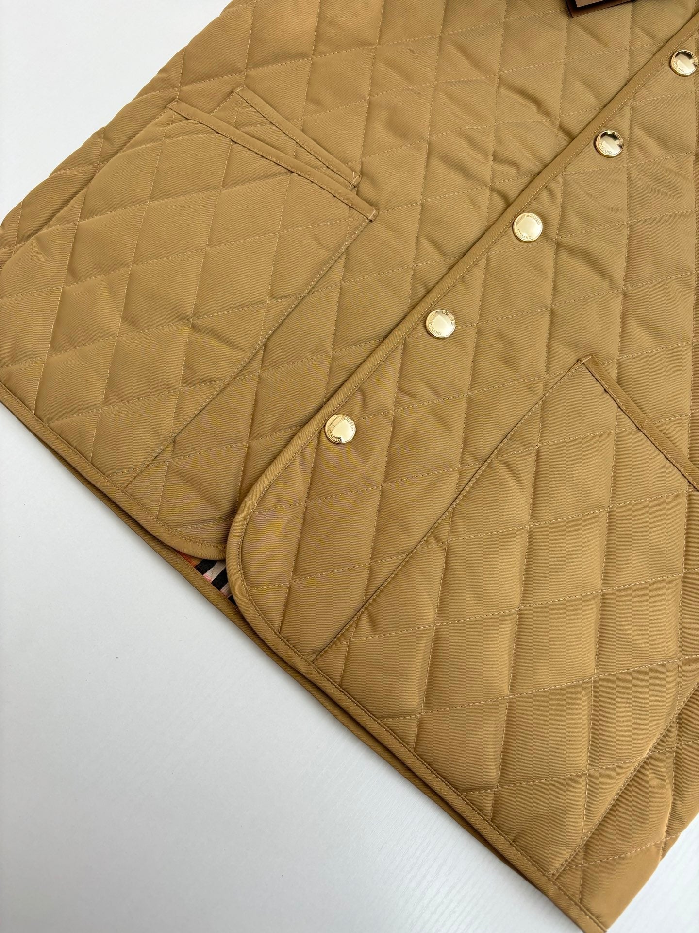 250722 new high-quality vintage diamond-shaped quilted coat
