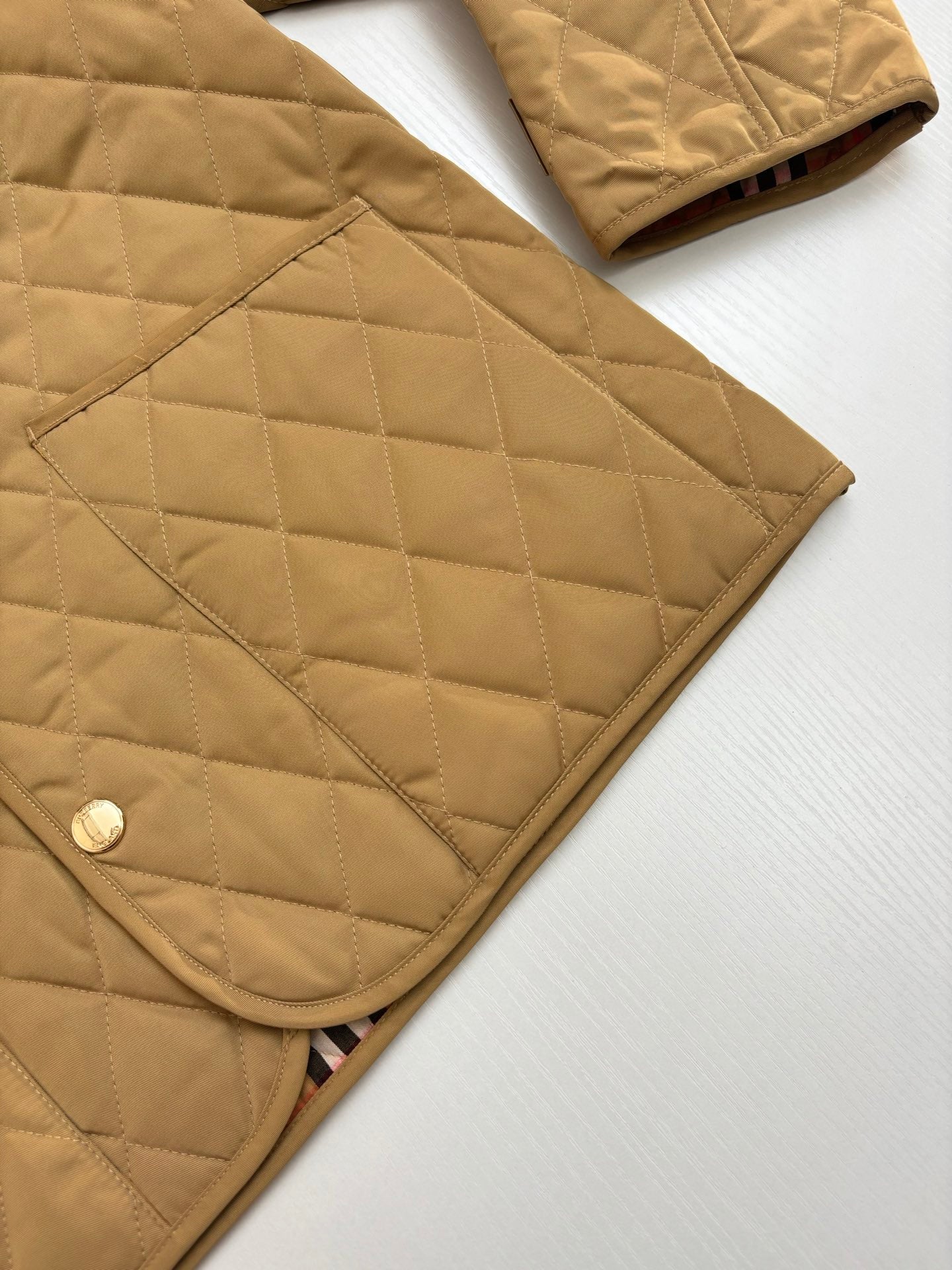 250722 new high-quality vintage diamond-shaped quilted coat