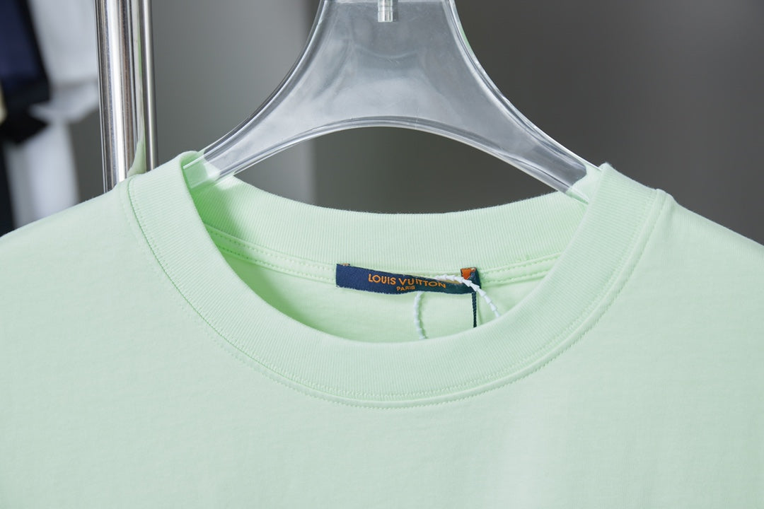 250819 New high-quality hollow embroidered letter T-shirt