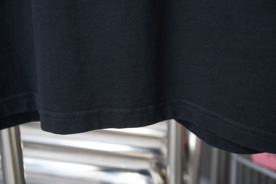 250819 New high-quality hollow embroidered letter T-shirt