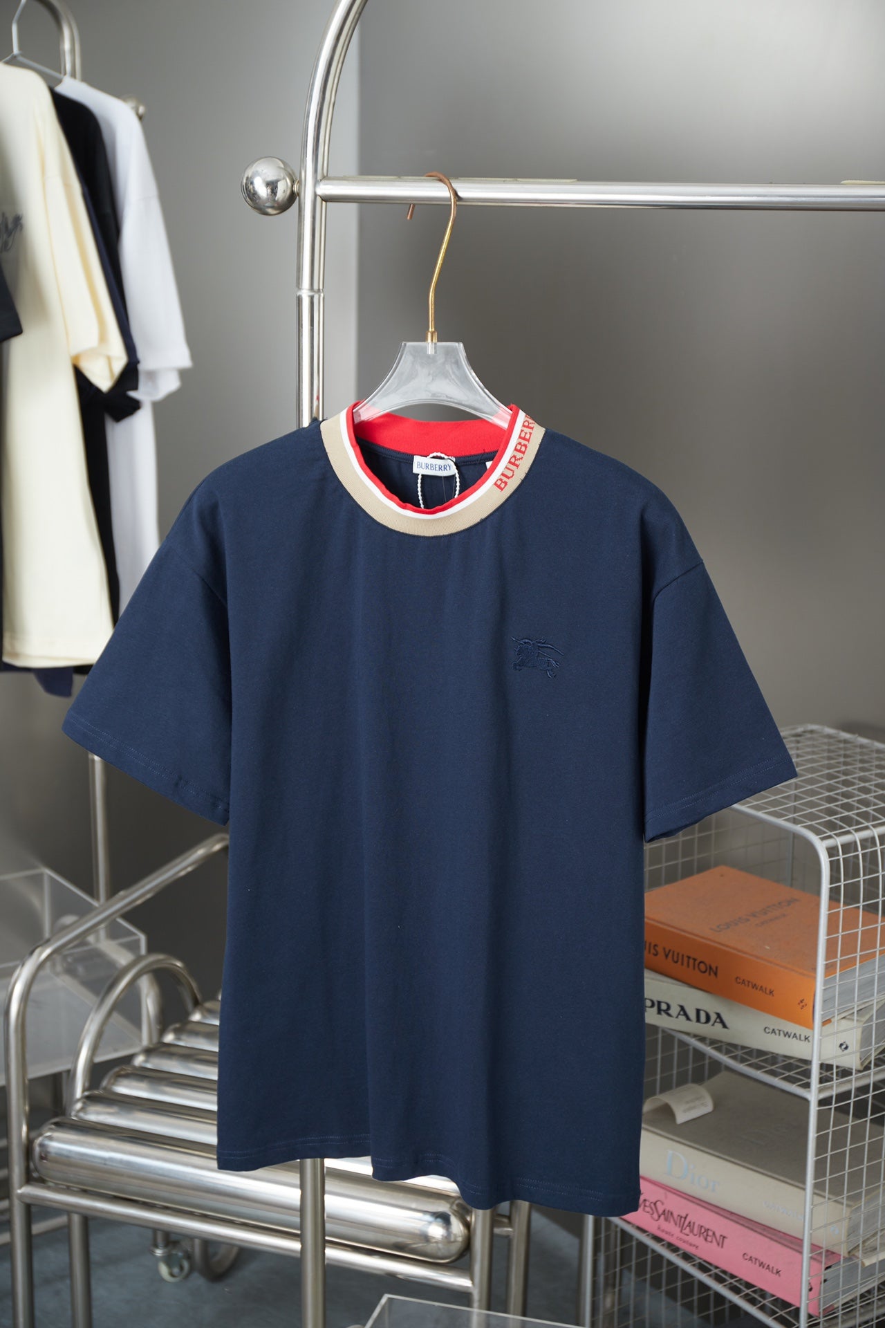 250819 New high-quality embroidered collared T-shirt