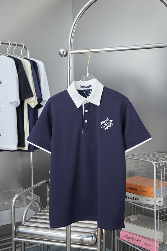 250819 New high-quality embroidered lapel POLO