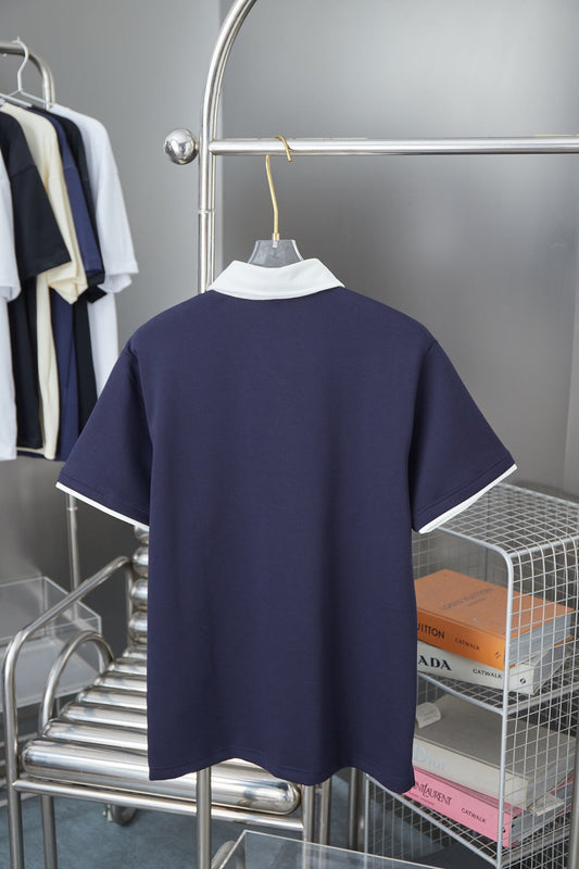 250819 New high-quality embroidered lapel POLO