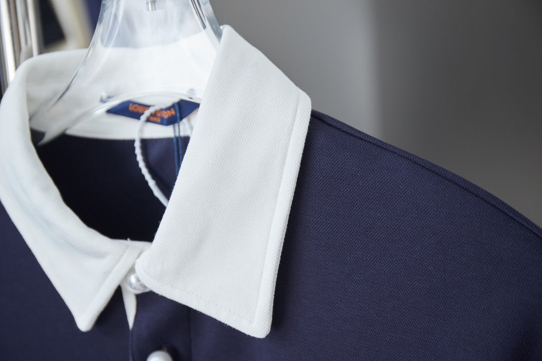 250819 New high-quality embroidered lapel POLO