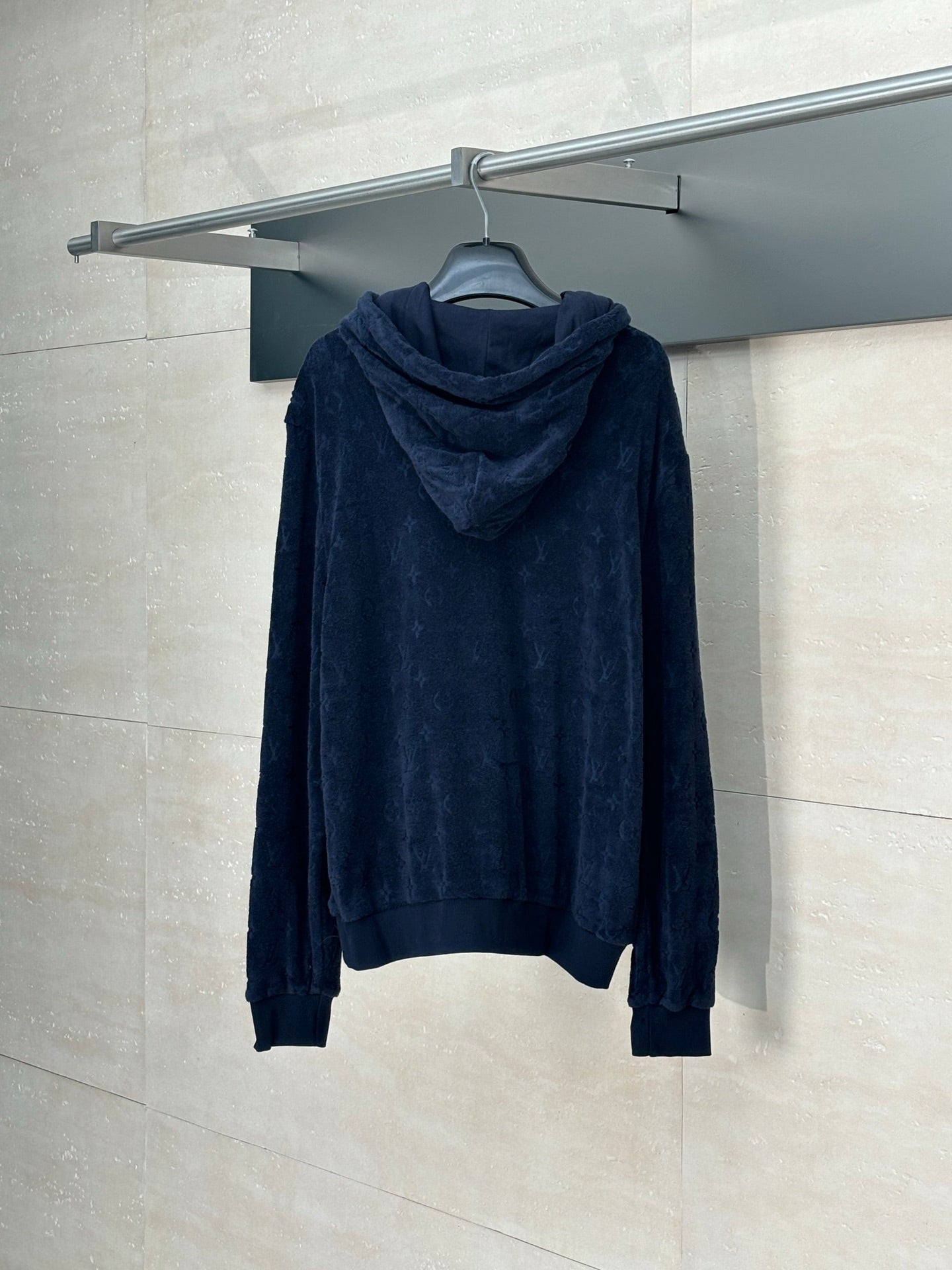 250819 New high-quality cotton blended loop jacquard zipper jacket