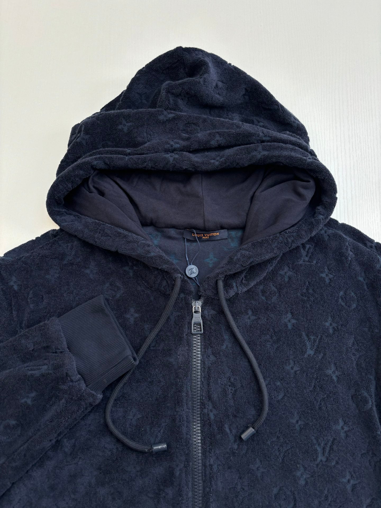 250819 New high-quality cotton blended loop jacquard zipper jacket