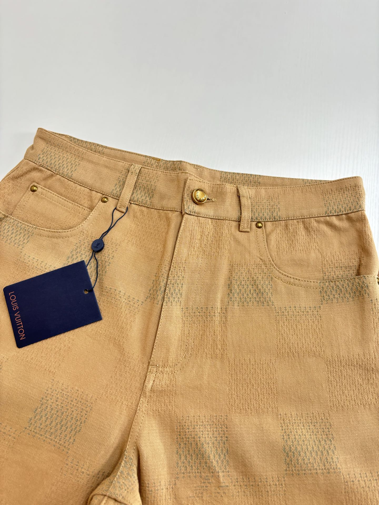 250819 New high-quality jacquard checkered trousers