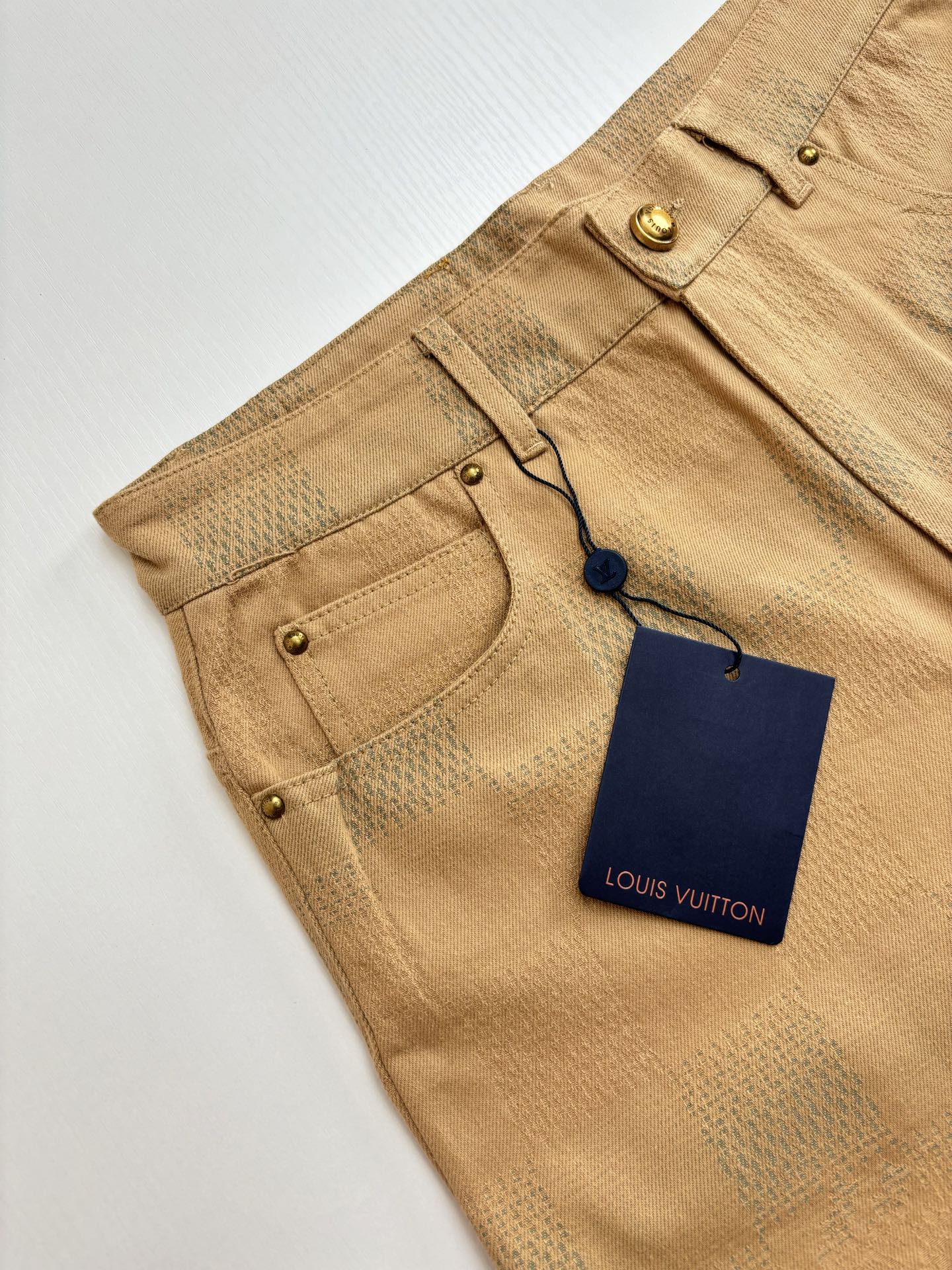 250819 New high-quality jacquard checkered trousers