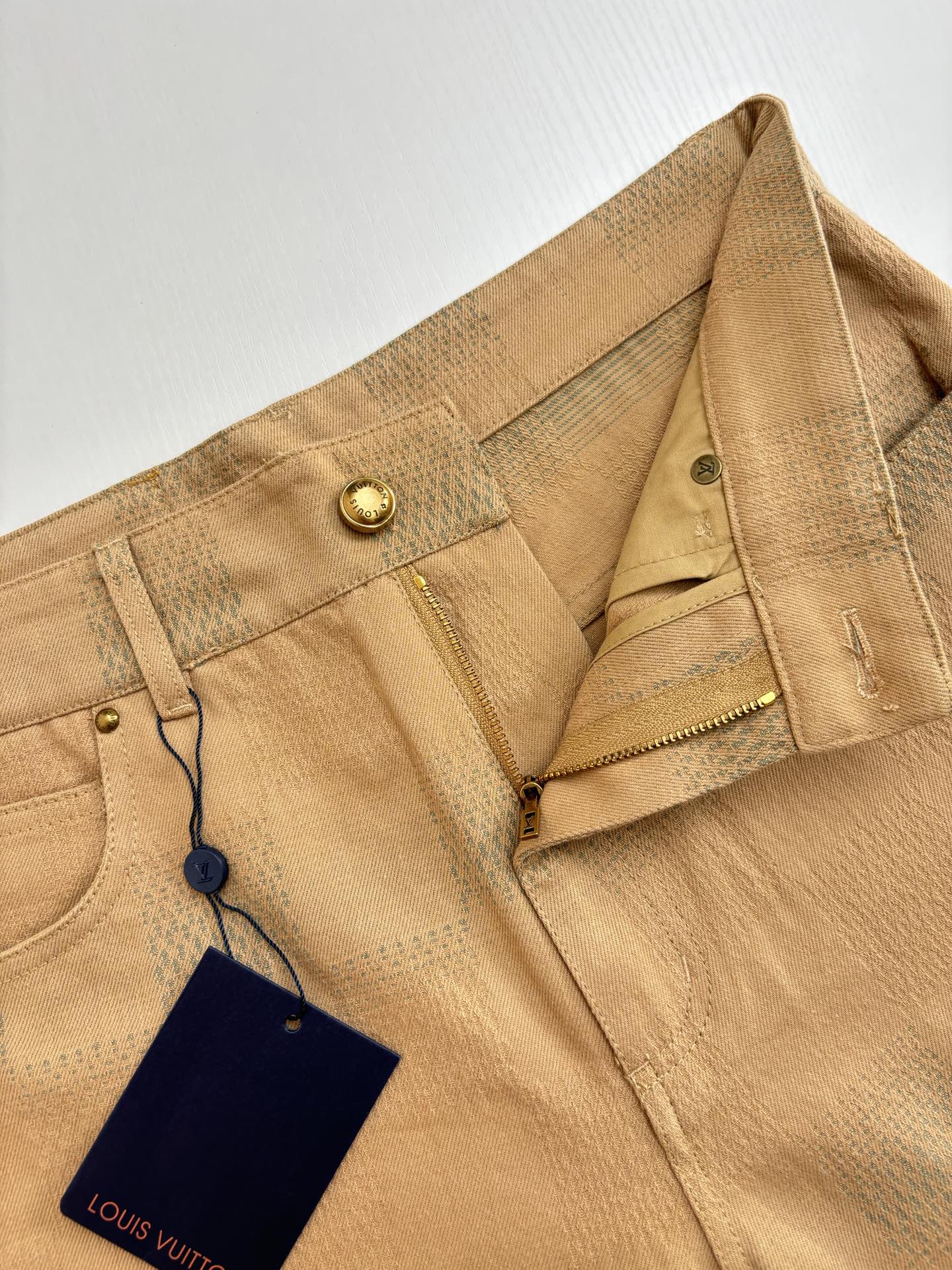 250819 New high-quality jacquard checkered trousers