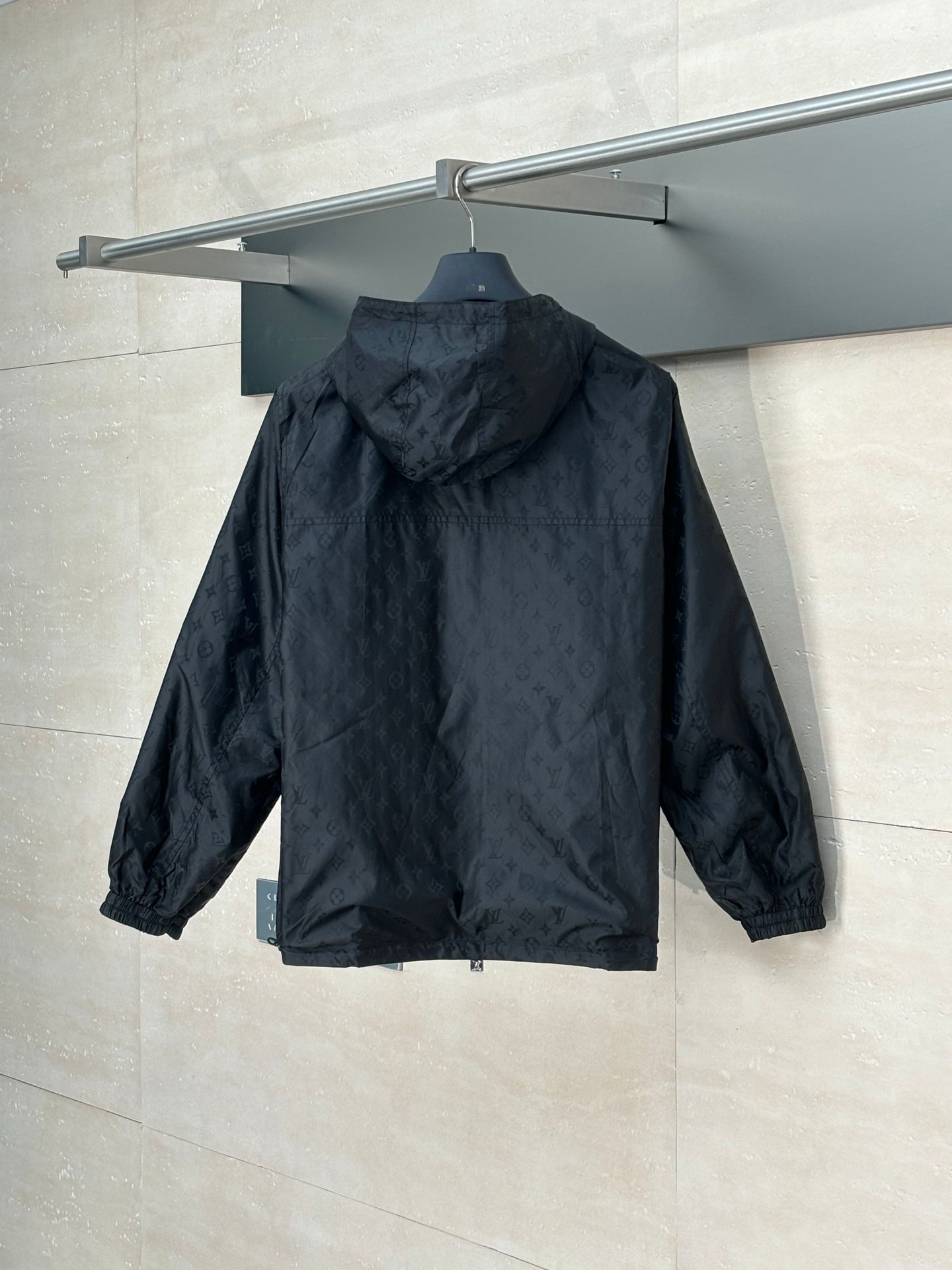 250819 New high-quality double-sided monogram jacquard windproof coat