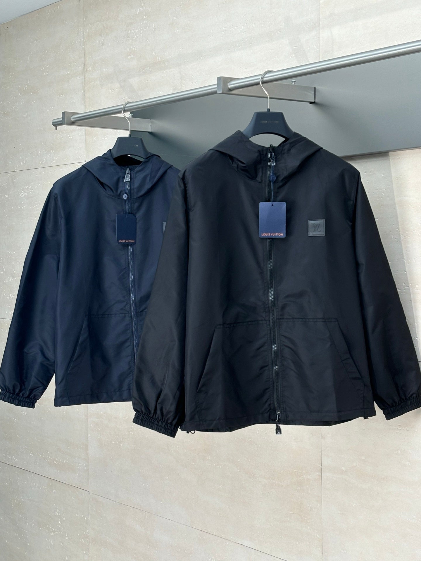250819 New high-quality double-sided monogram jacquard windproof coat
