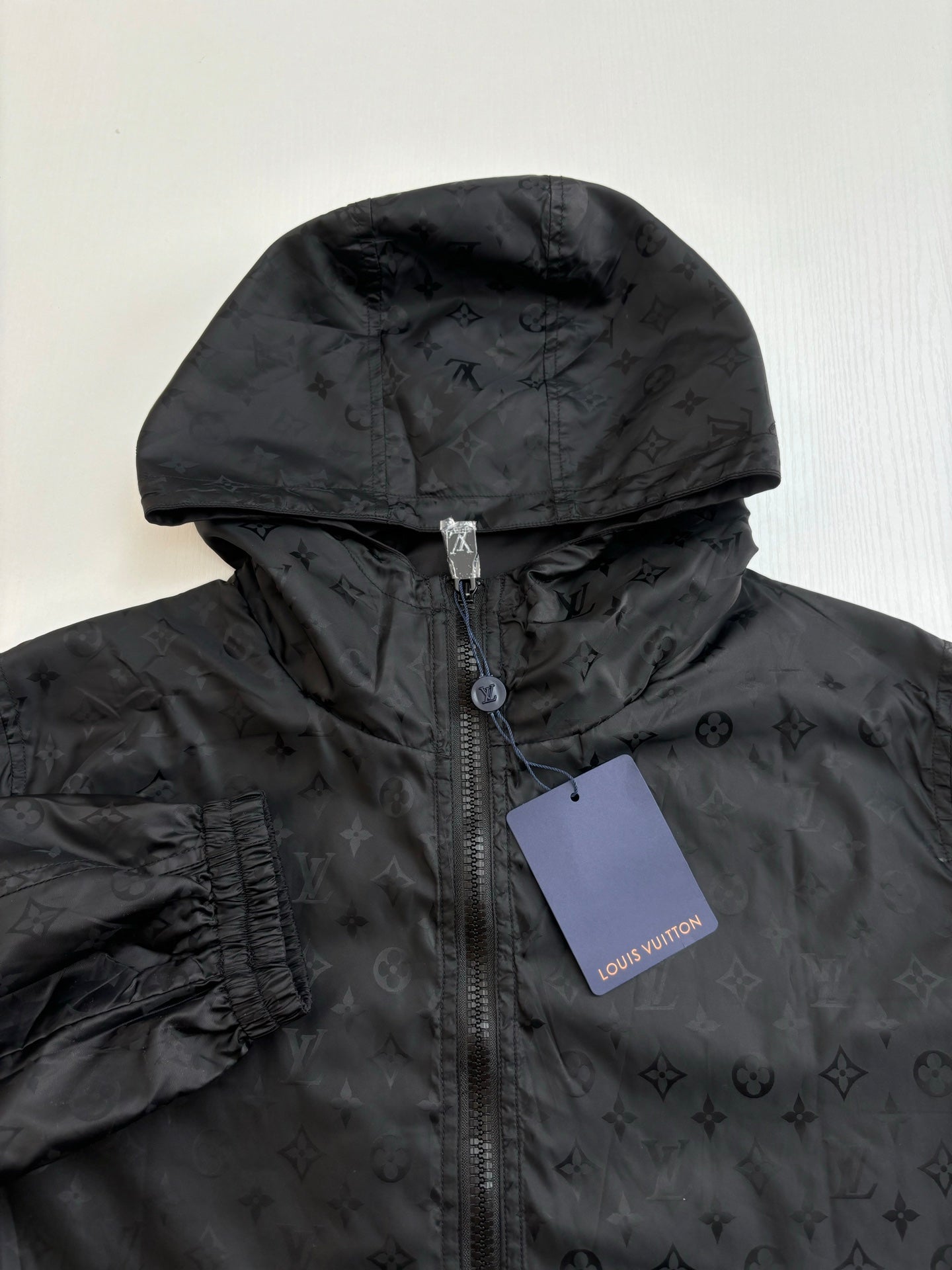 250819 New high-quality double-sided monogram jacquard windproof coat