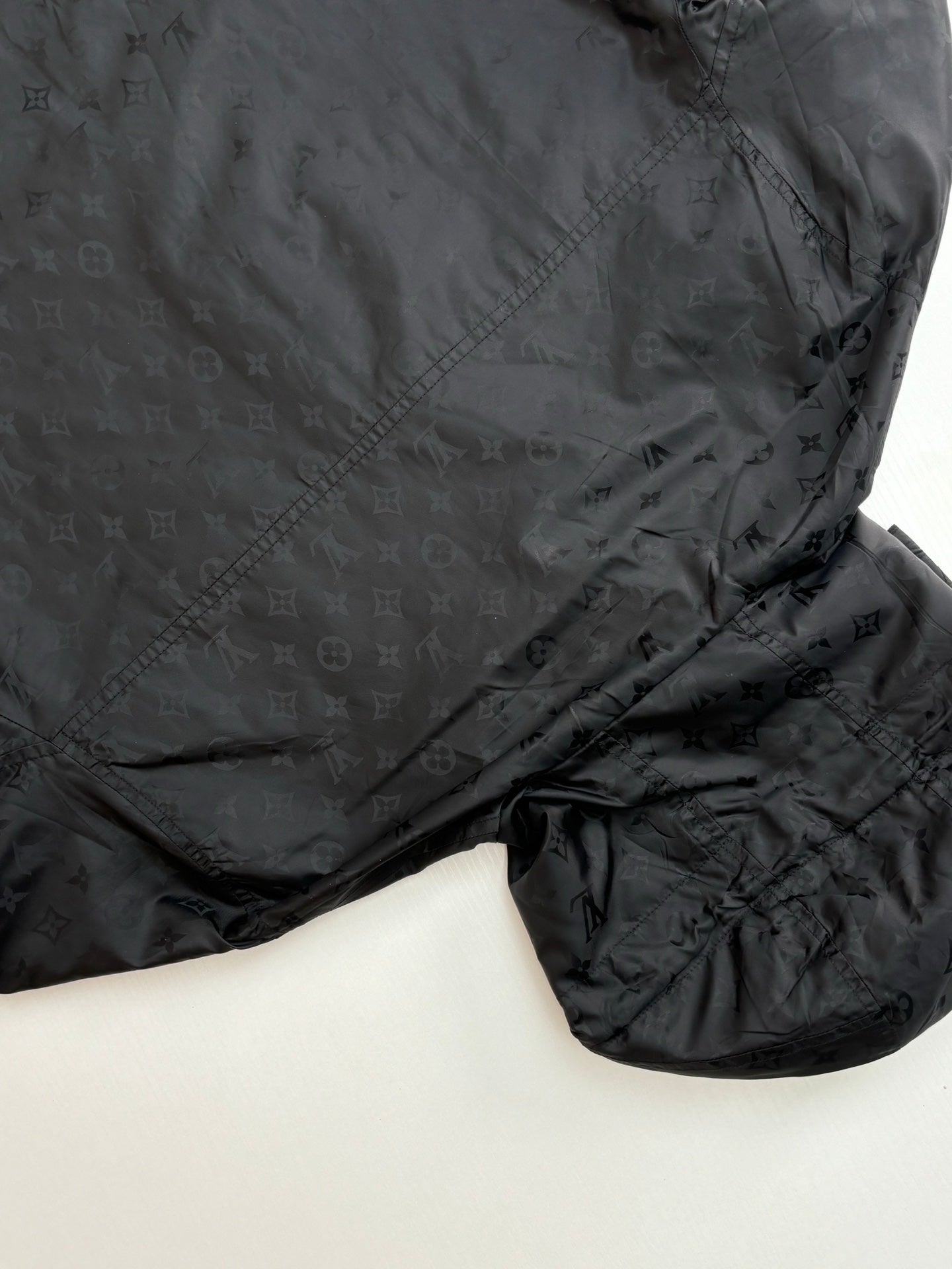 250819 New high-quality double-sided monogram jacquard windproof coat