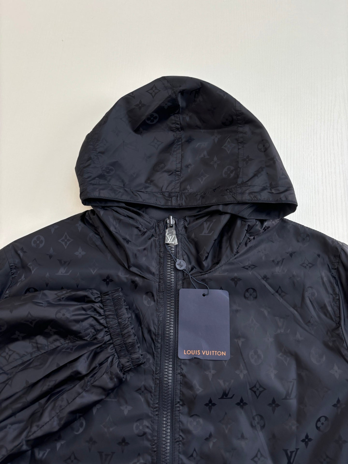 250819 New high-quality double-sided monogram jacquard windproof coat
