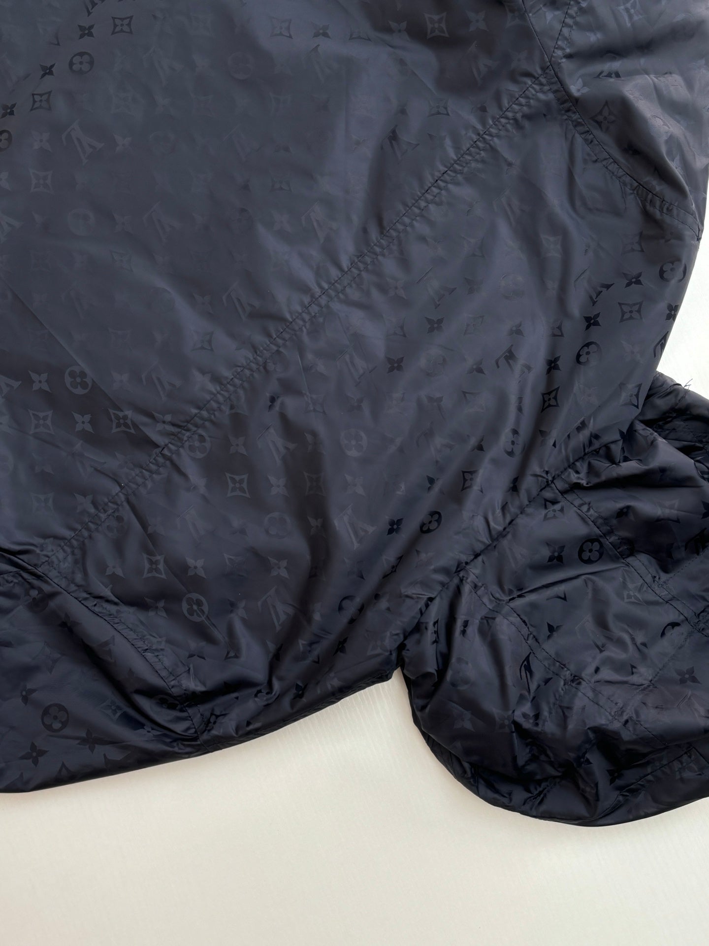 250819 New high-quality double-sided monogram jacquard windproof coat