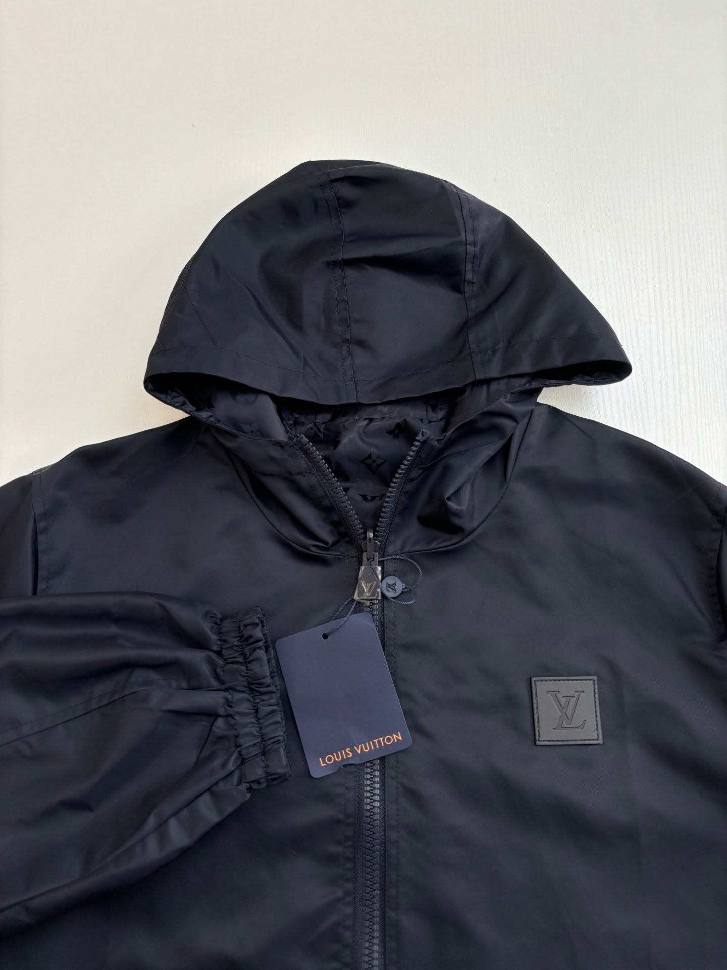 250819 New high-quality double-sided monogram jacquard windproof coat