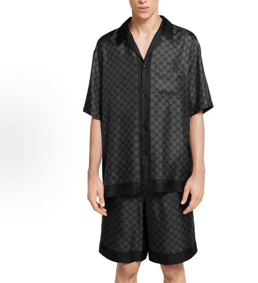 250819 New high-quality silk sports beach shorts