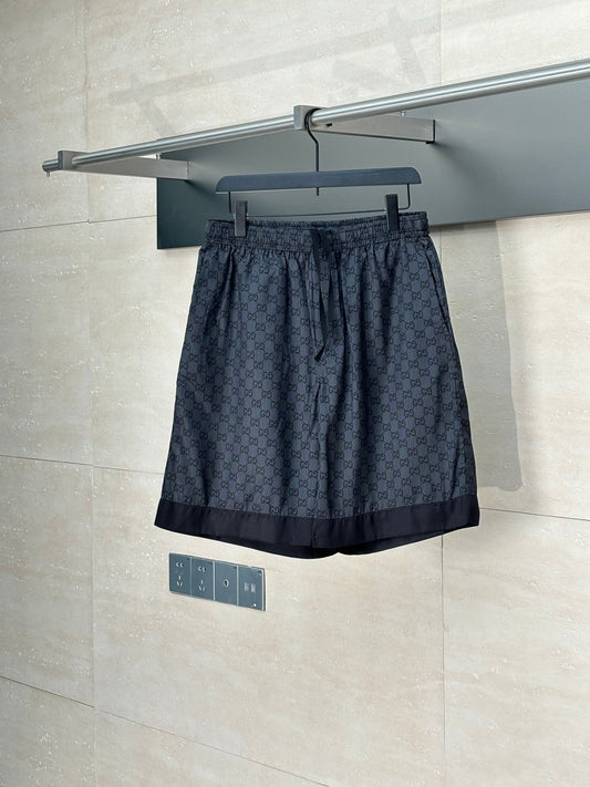 250819 New high-quality silk sports beach shorts