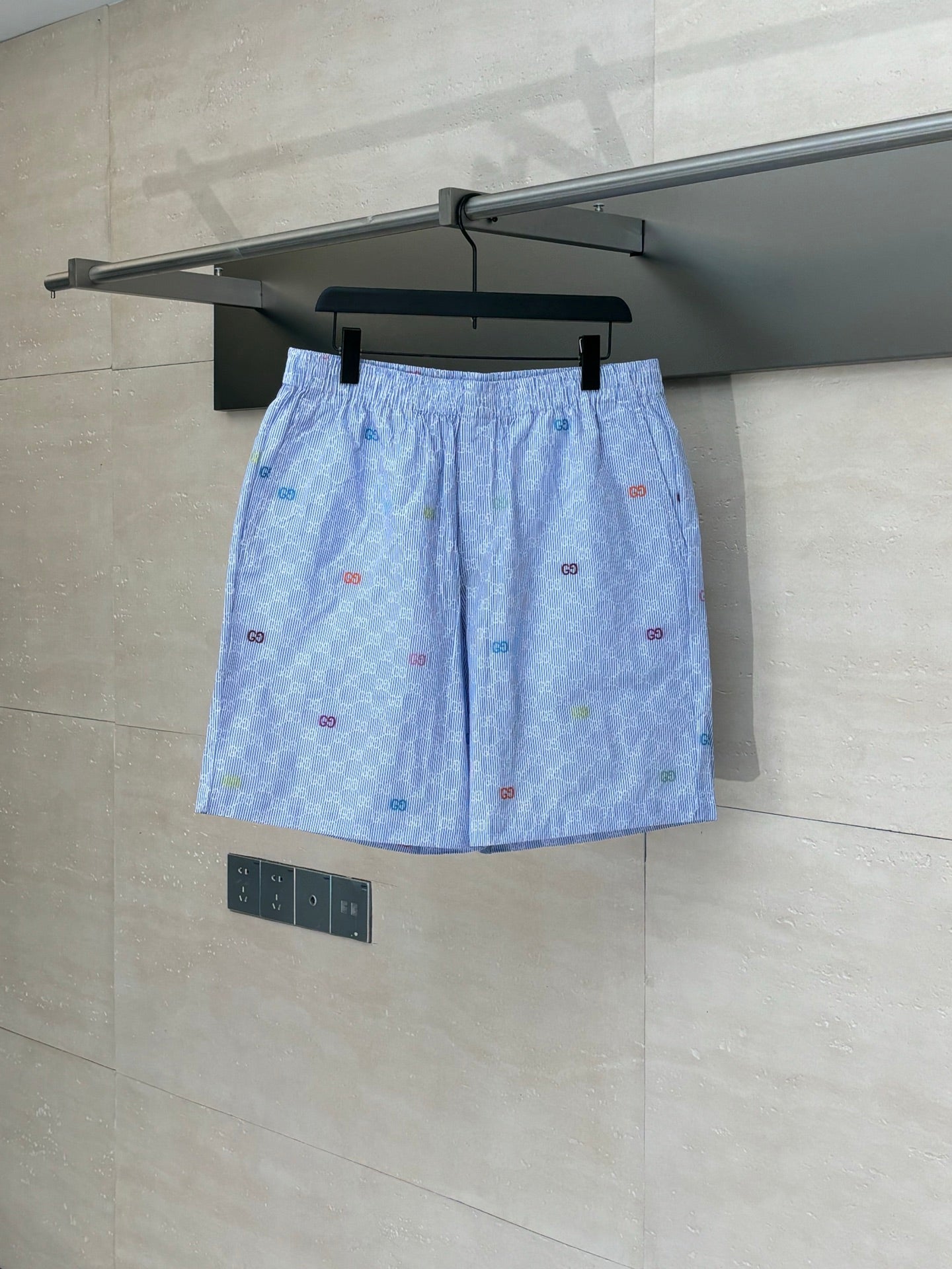250819 New high-quality jacquard striped casual shorts