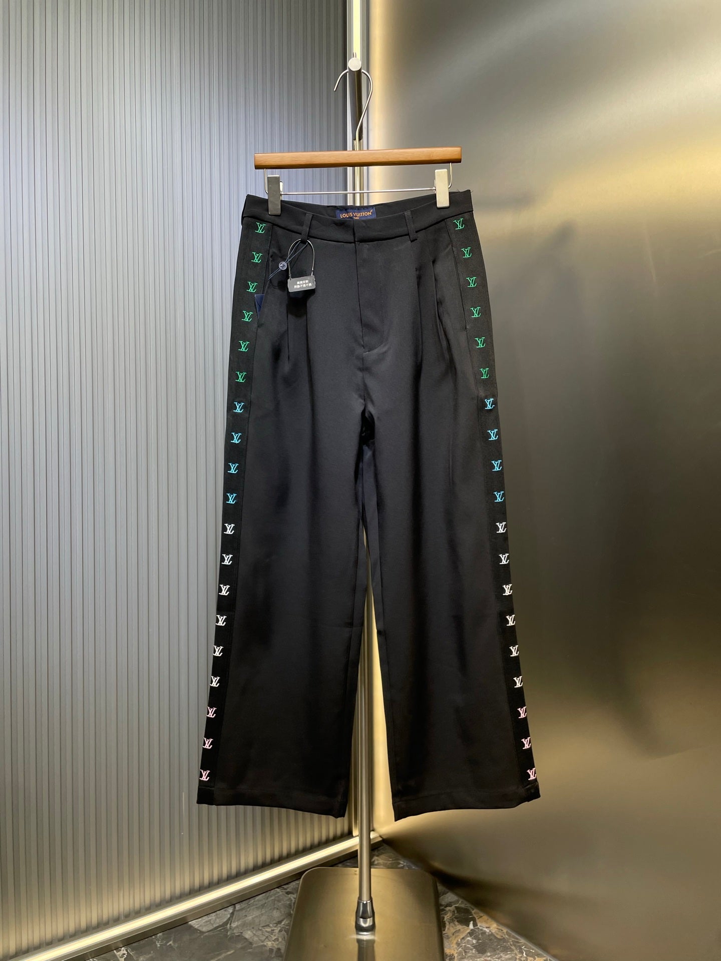 250819 New high-quality woven ribbon embroidered suit pants