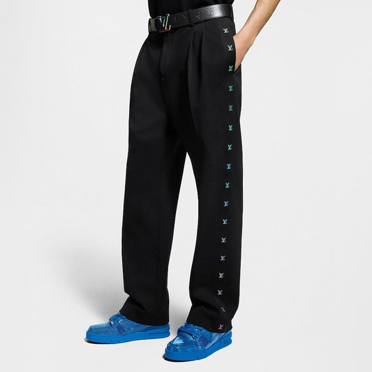 250819 New high-quality woven ribbon embroidered suit pants