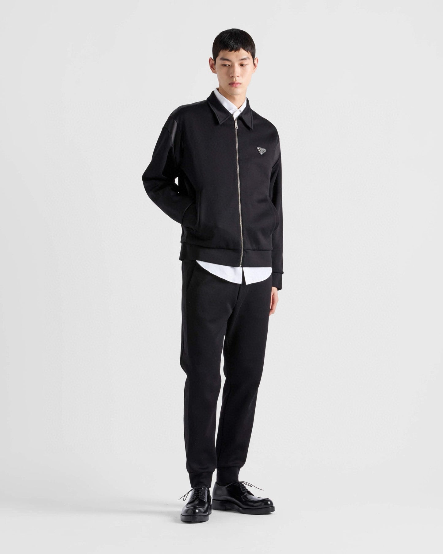 250819 New high-quality patchwork Roman fabric zipper jacket