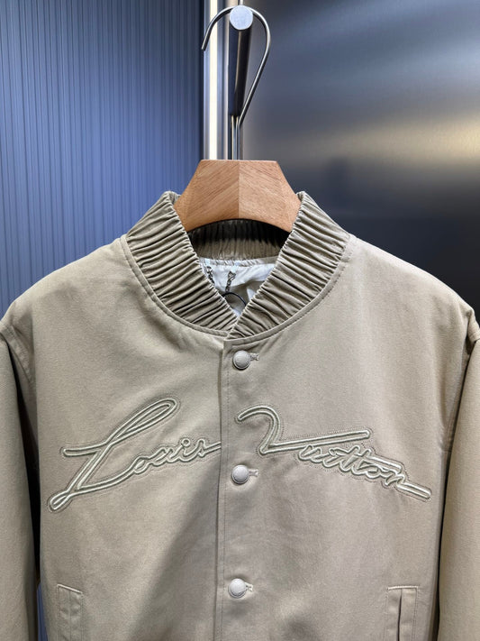 250819 New high-quality embroidered logo baseball jacket