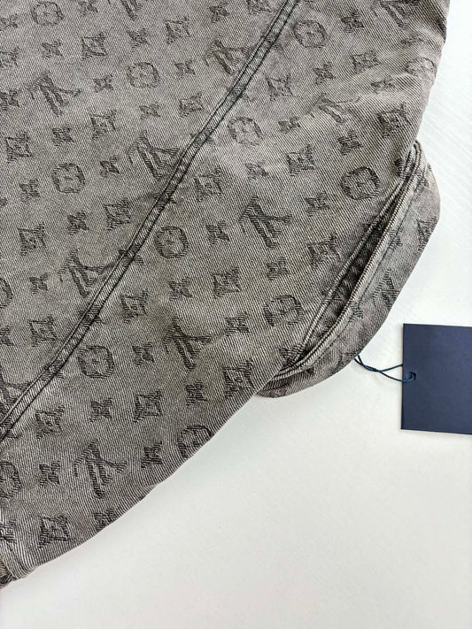 250819 A new high-quality full-printed jacquard denim jacket