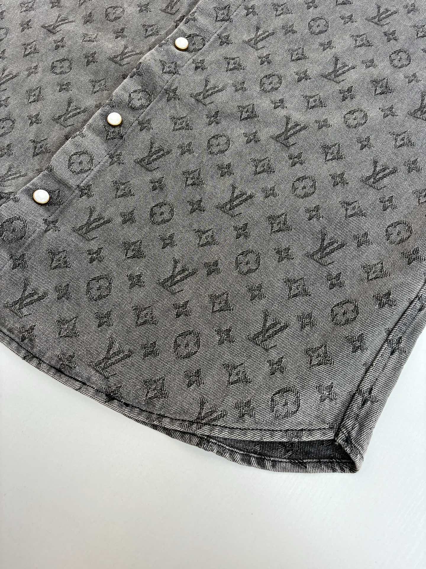 250819 A new high-quality full-printed jacquard denim jacket