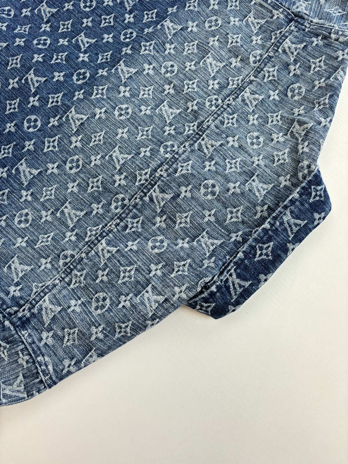 250819 A new high-quality full-printed jacquard denim jacket