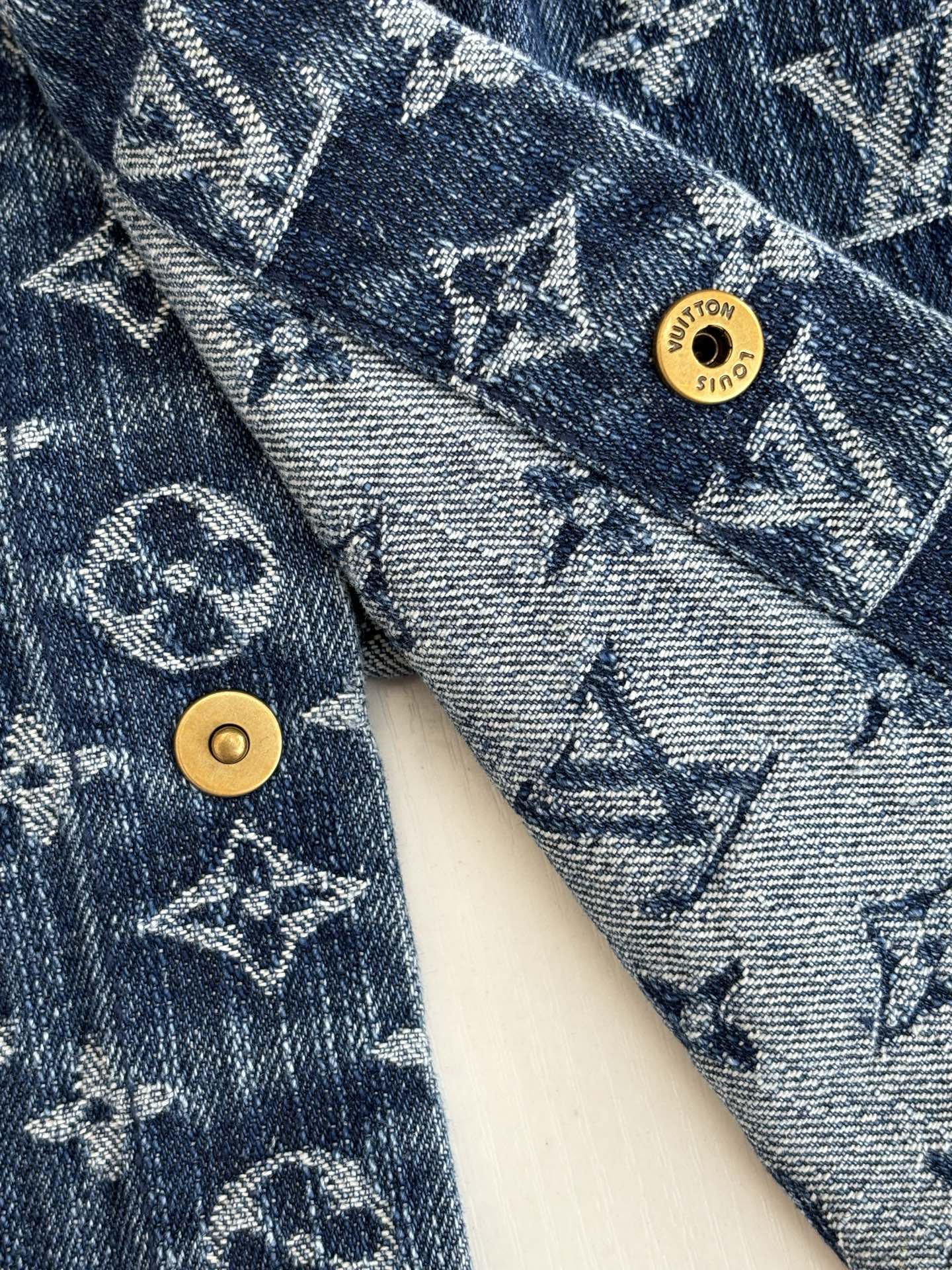 250819 A new high-quality full-printed jacquard denim jacket