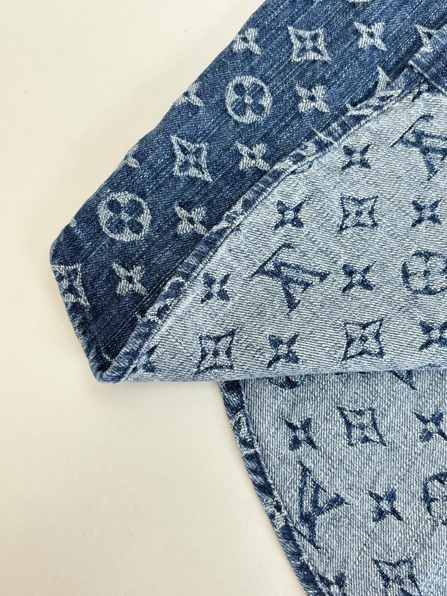 250819 A new high-quality full-printed jacquard denim jacket