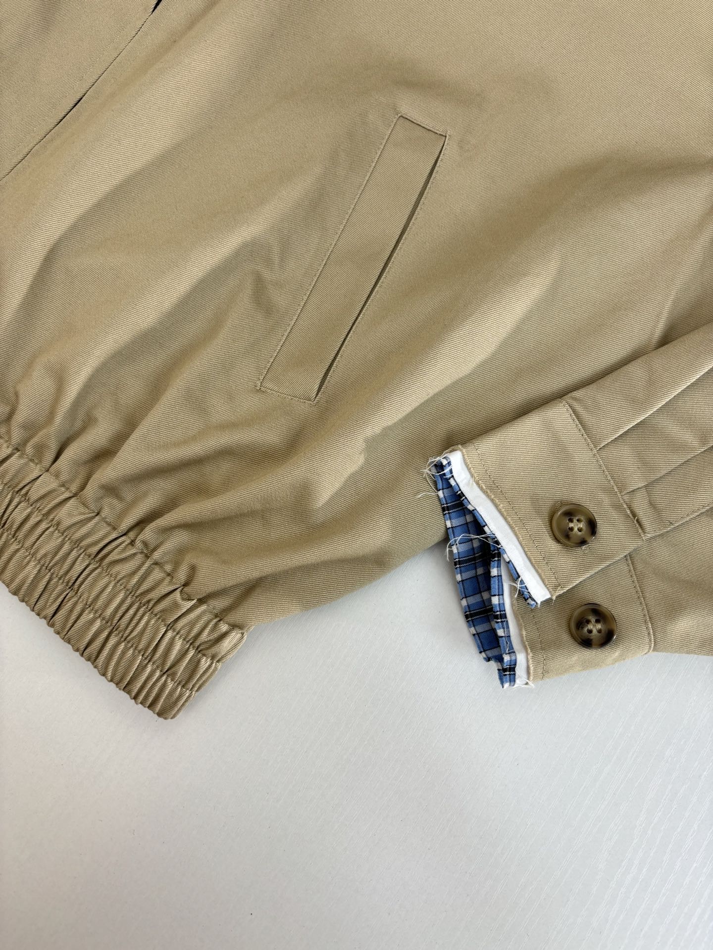 250819 New high-quality checkered fake two-piece jacket