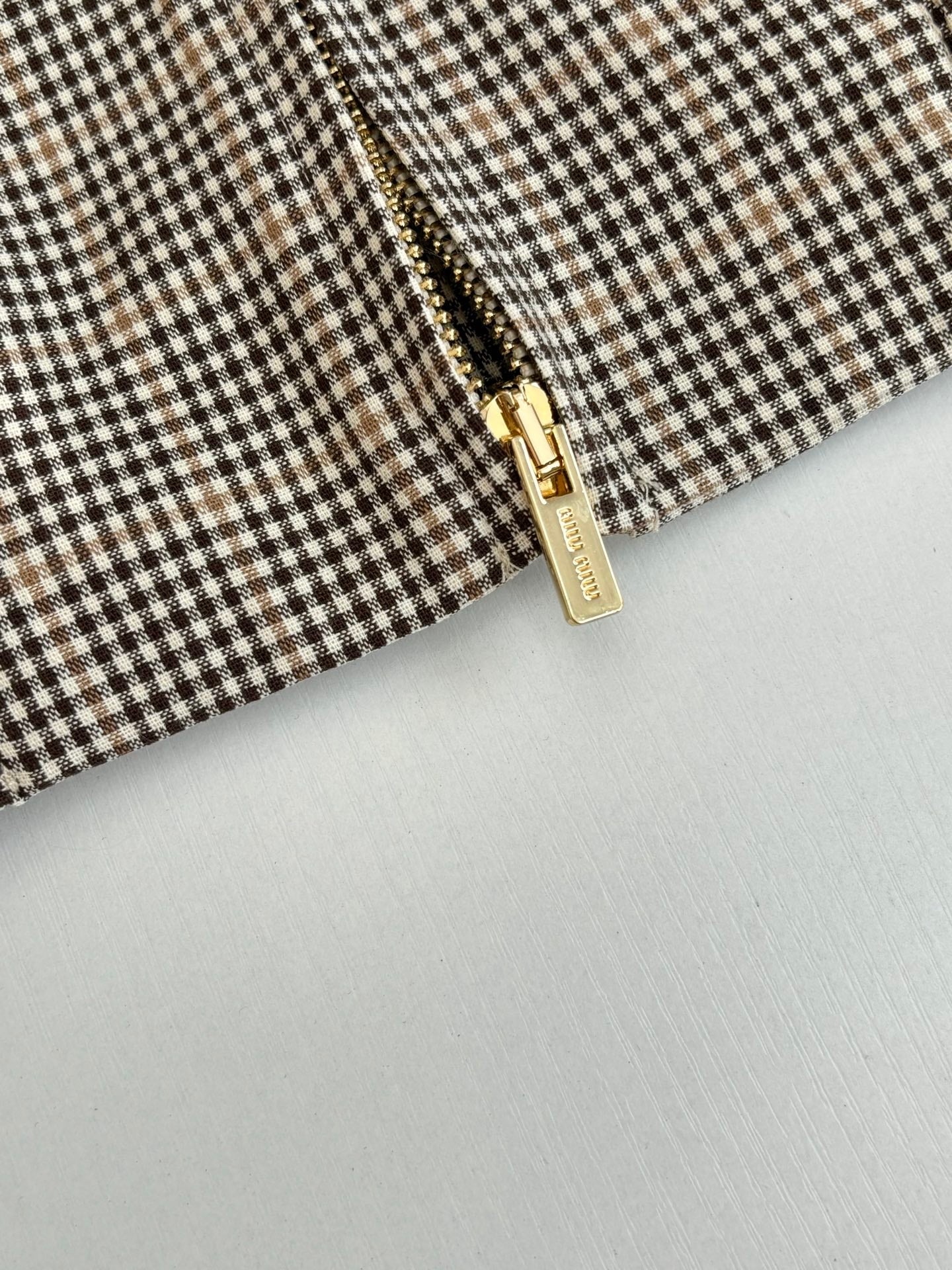 250819 A new high-quality corduroy collar checkered jacket