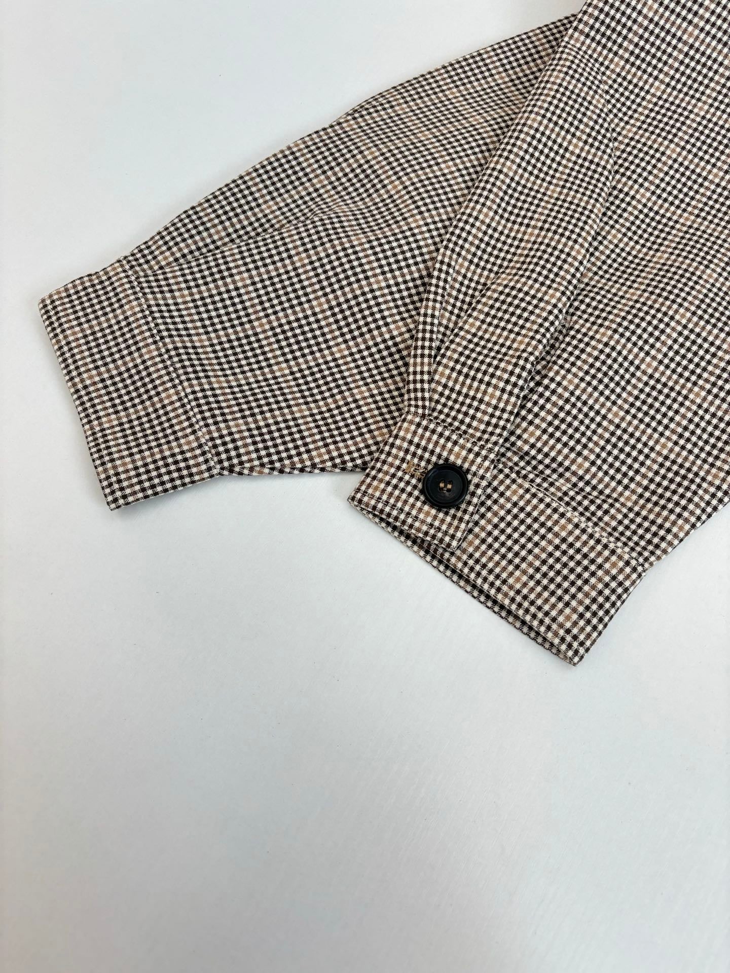 250819 A new high-quality corduroy collar checkered jacket