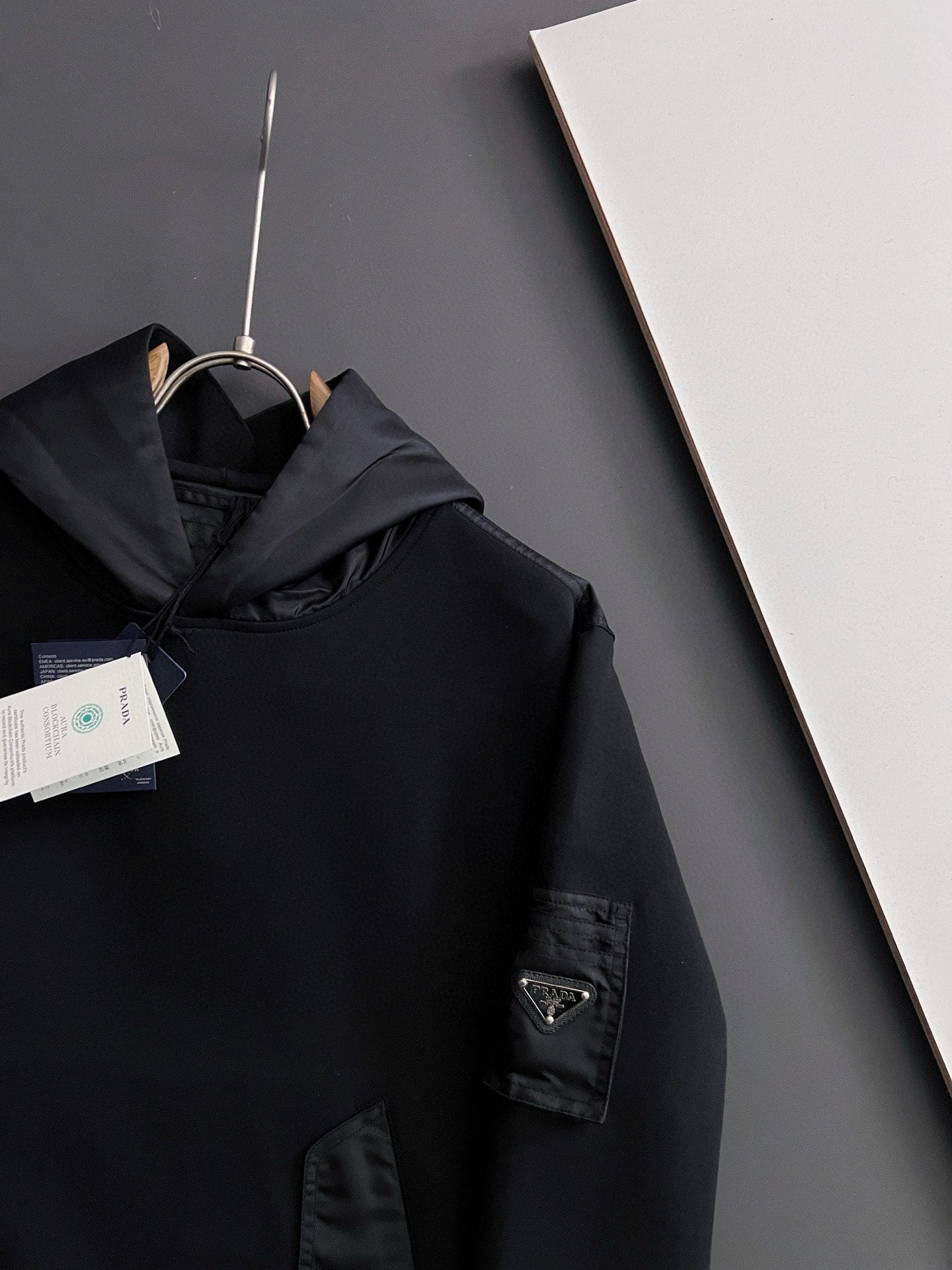 250819 New high-quality patchwork hooded sweatshirt
