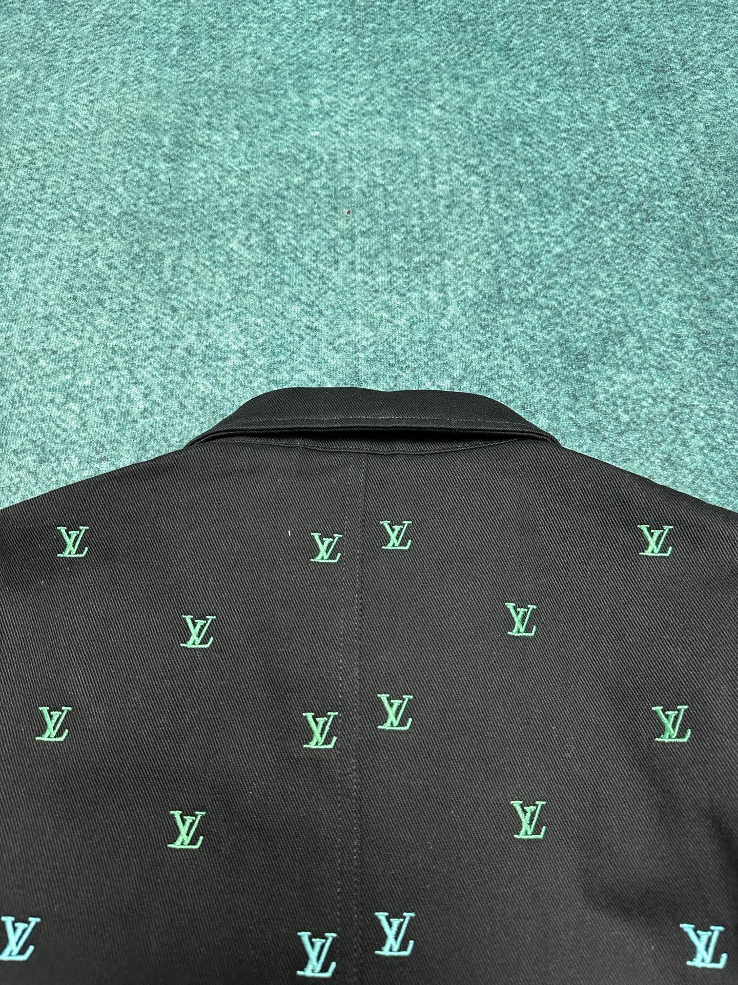 250825 New high-quality gradient full-print skateboard denim jacket