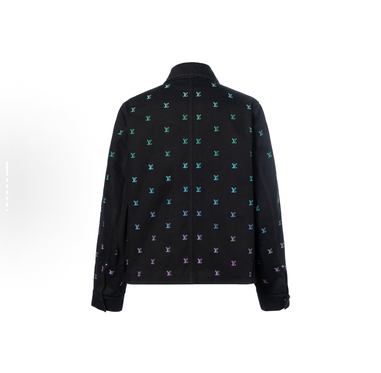 250825 New high-quality gradient full-print skateboard denim jacket