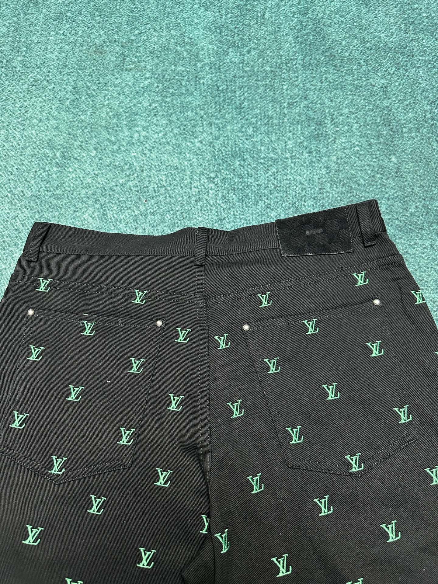 250825 New high-quality gradient full-print skate jeans