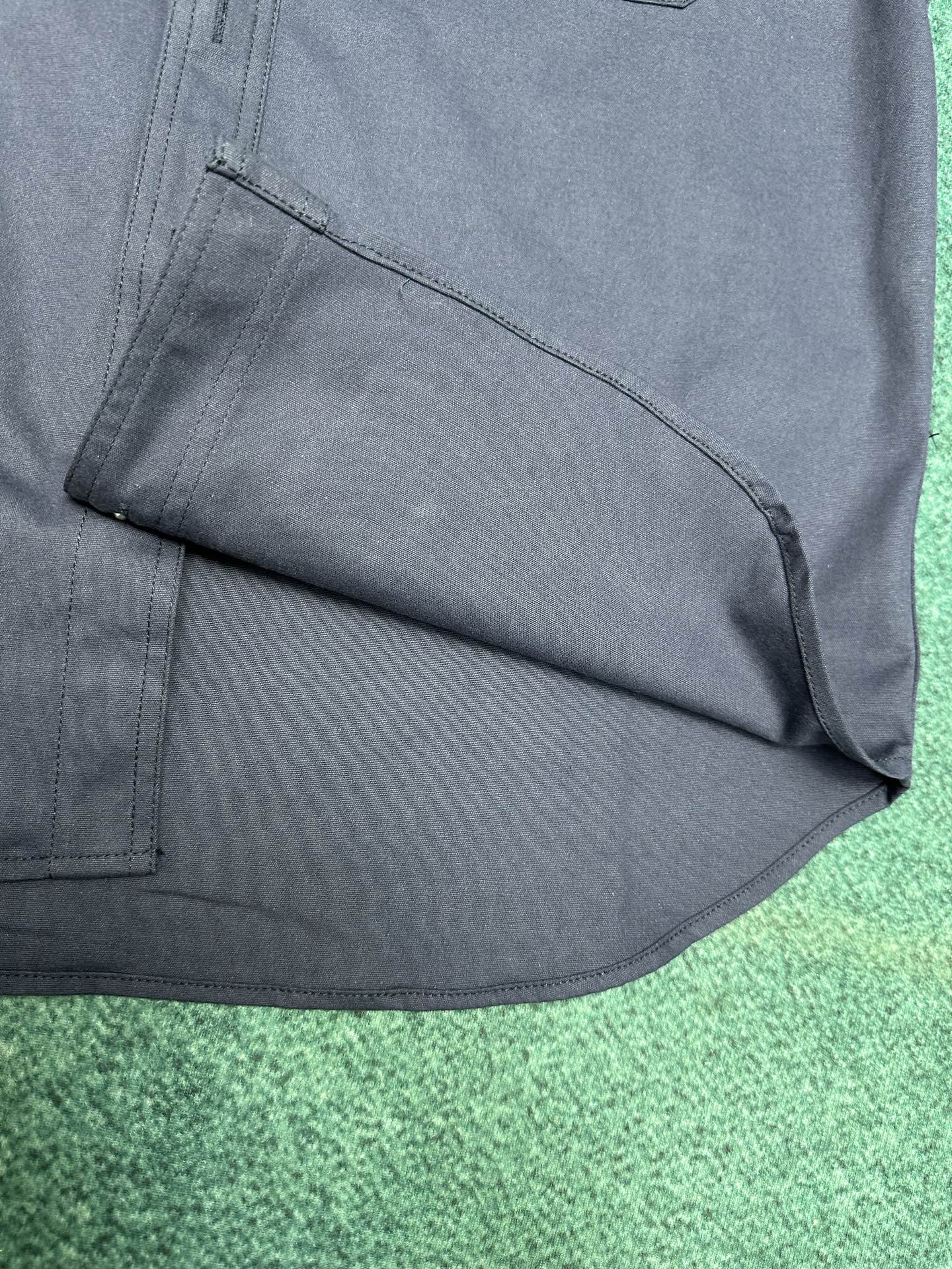 250825 New high-quality cotton pocket embroidered long-sleeved shirt