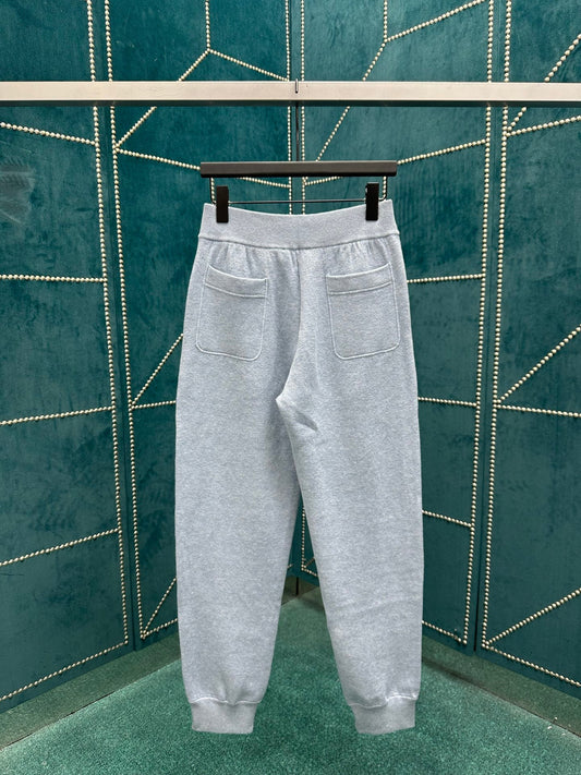 250825 New high-quality, thick, double-sided sports trousers
